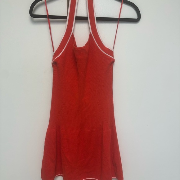 Red Halter Mini Dress - Picture 3 of 5